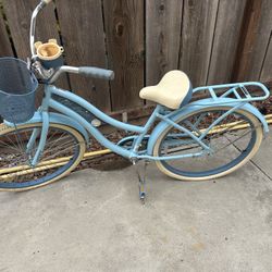 Huffy 26" Nel Lusso Cruiser Bike, Fits Riders 5'0"+, Light Blue, Adult, Women's