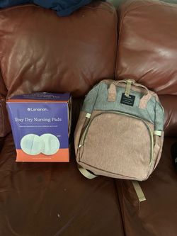 diaper bag & nursing pads