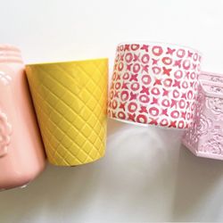 Colorful Vase/Pen Holder/Trinket Cup Lot 