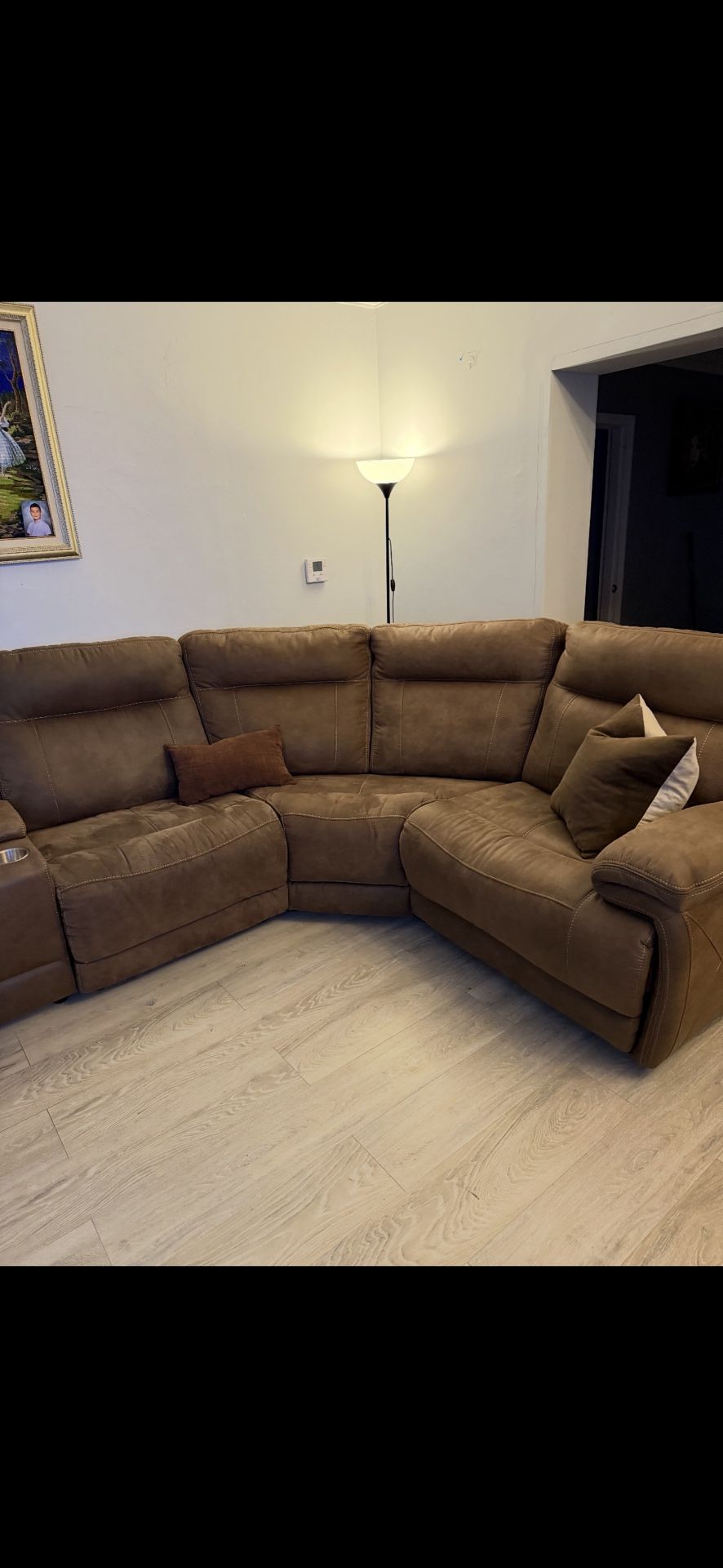 Large Brown Sectional