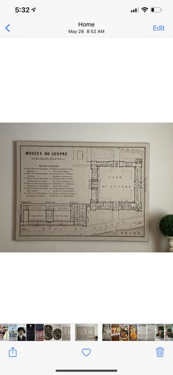 Large Linen Framed Artwork (from HomeGoods)