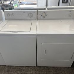 Heavy Duty Whirlpool Estate Washer & Whirlpool Roper Electric Dryer (Warranty Included)