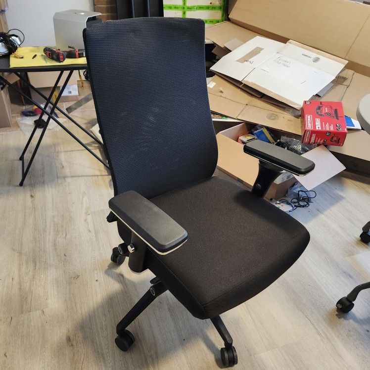 XL seat Black Computer Chair Rolling Adjustable