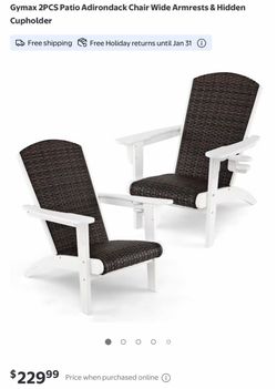 2 Patio Adirondack Chairs