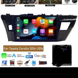 Wireless Apple Carplay for Toyota corolla 2014-2016 Car Stereo, 10” Touchscreen,GPS,wifi,FM🔥$98🔥only