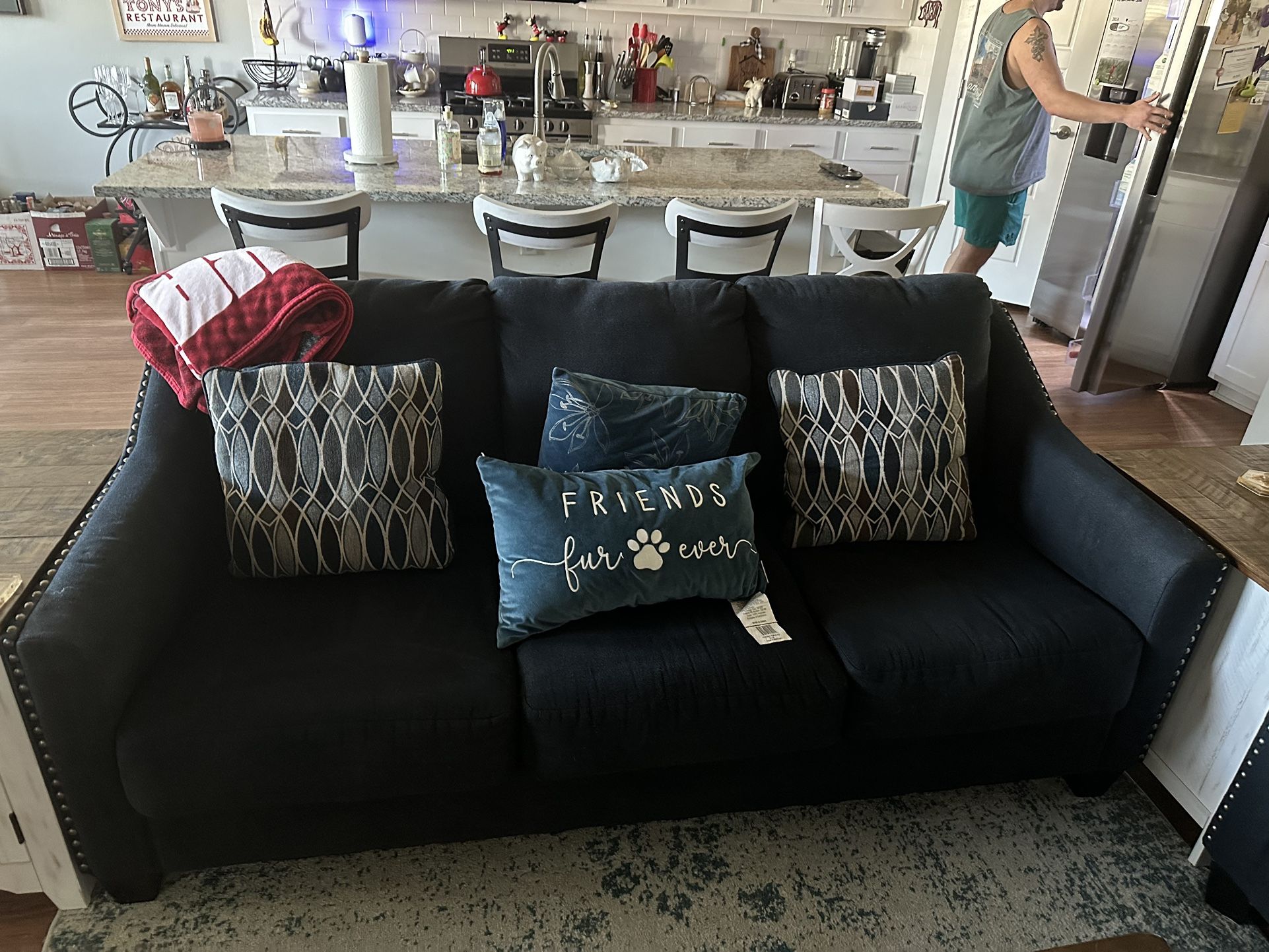 Navy Couch Set