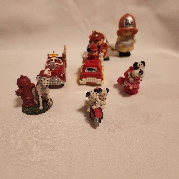 Vintage Fireman Ornaments and figurines