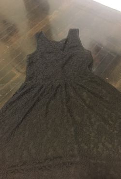Black lace summer dress