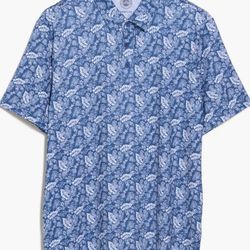 Flag and Anthem Queensbury Tropical Print Performance Polo