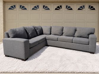 DELIVERY AVAILABLE 2 - Piece gray sectional couch