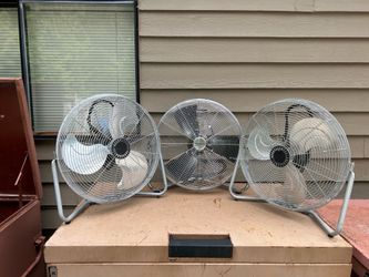 3–20” wire framed 3 speed fans