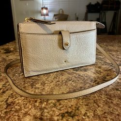 Kate Spade Alegra Larchmont Ave – Taupe Pebbled Leather 