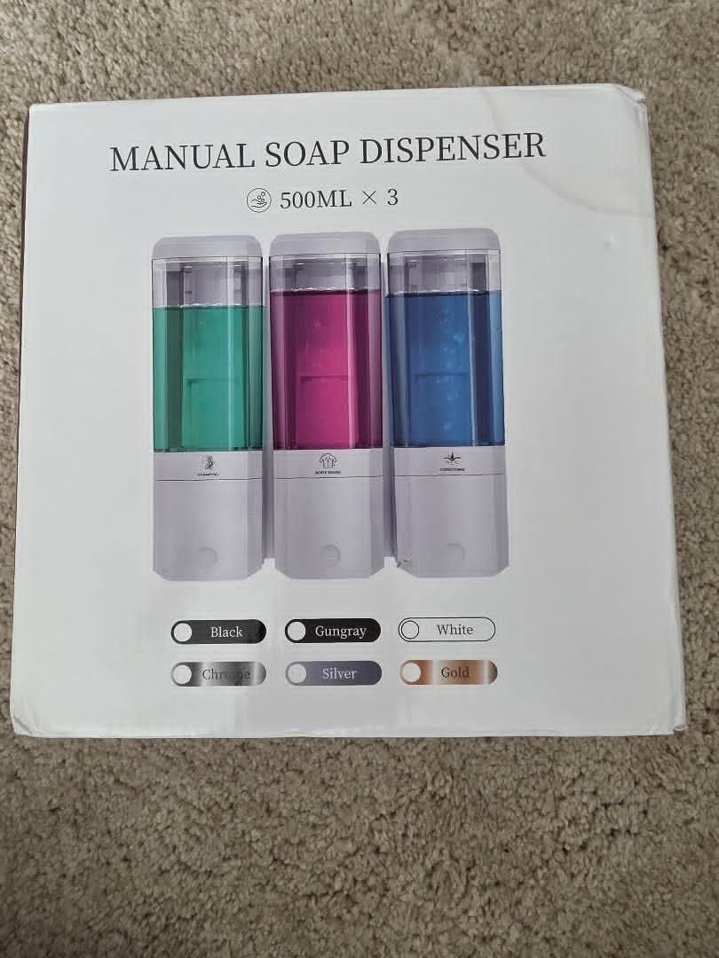 Gold Mounted Shower Dispenser 