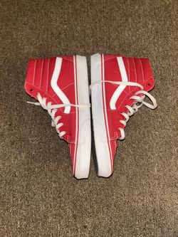 Red Vans Size 9 High
