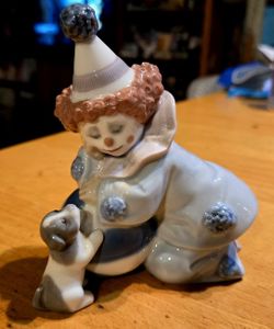 Lladro - Pierrot With Puppy & Ball #5278