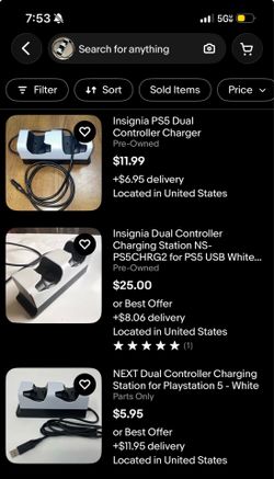 Ps5 charging stand for 2 controllers