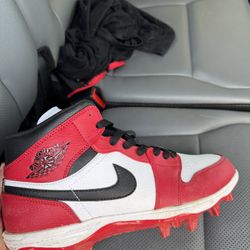 Jordan 1 Chicagos Football Cleats 