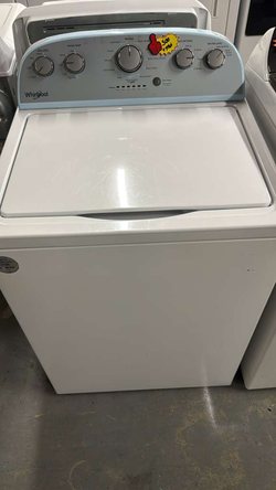 Whirlpool Top Load Washer – White, Dial Controls, Clean
