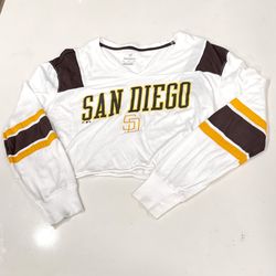 San Diego Padres Crop Top Fanatics  Medium