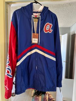 Atlanta Braves Mitchell & Ness Full-Zip Hoodie Windbreaker Jacket