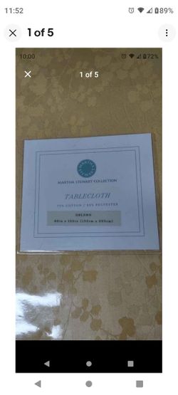 Tablecloths x5, New... Including Martha Stewart Collection 