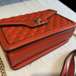 Orange Crossbody Fashion Bag 