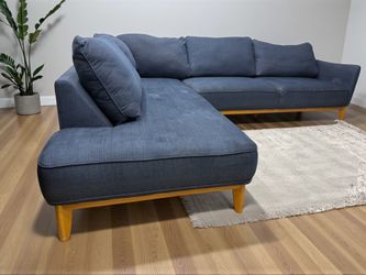 Macy's Navy Blue Sectional Couch