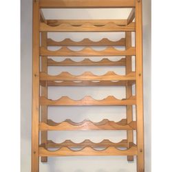 Vintage Solid Wood 24-bottle Wine Rack
