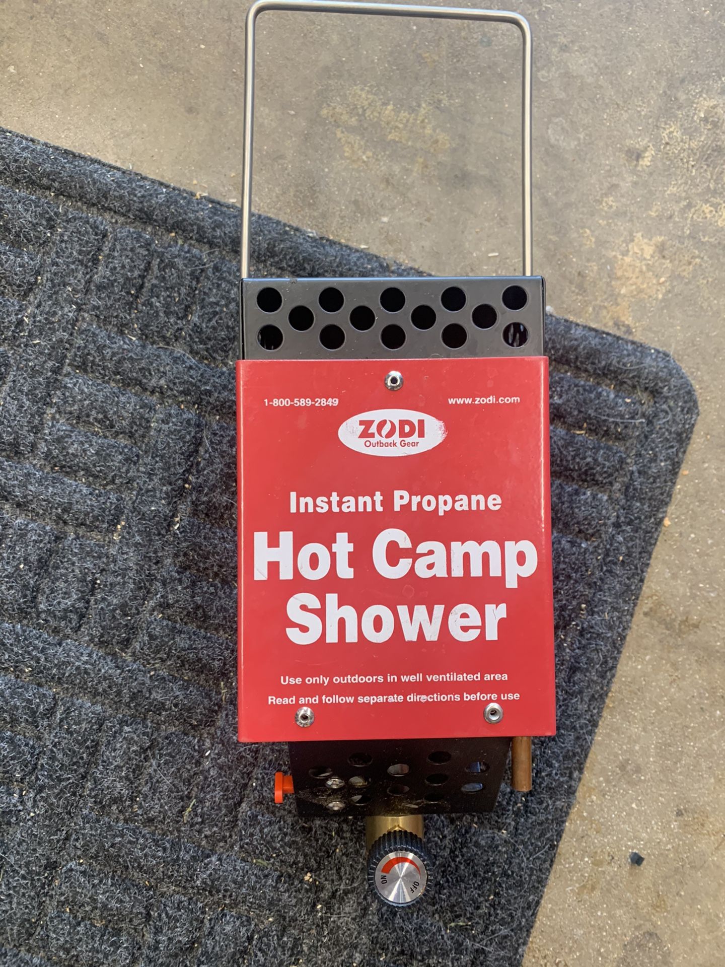 Zodi Camp Shower