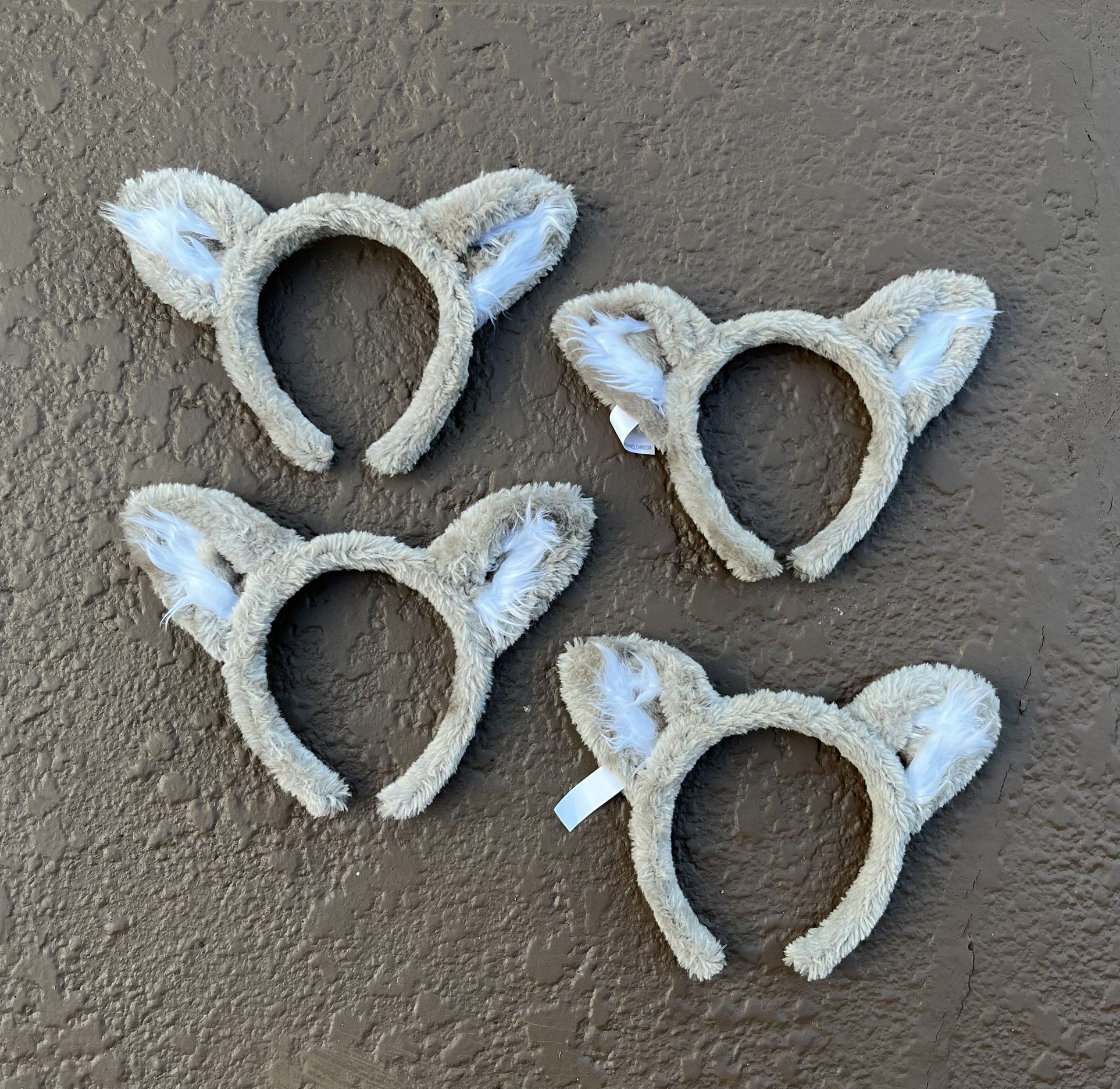 4 Brand new Great Wolf Lodge cat/wolf ear headbands, costume accessory