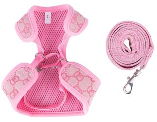 Luxury Designer Dog Harness And Leash Set Different Colors And Sizes
