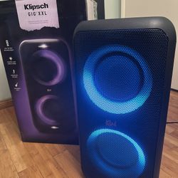 Klipsch GIG XXL Portable Rechargeable Bluetooth LED Party Speaker w/ Microphone