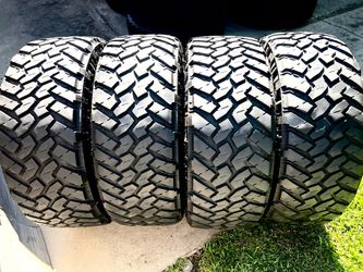 285/65r18 (33x11.5r18) Nitto Trail Grappler Mud Tires Load E 60% Tread