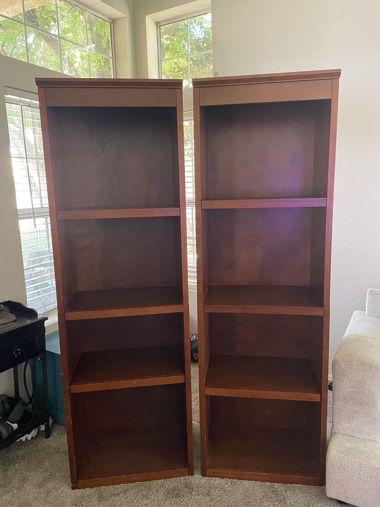 Matching Decorative Bookshelves