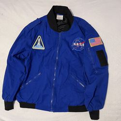 Men’s Aeromax Get Real Gear NASA Space Shuttle Astronaut Bomber Jacket 
