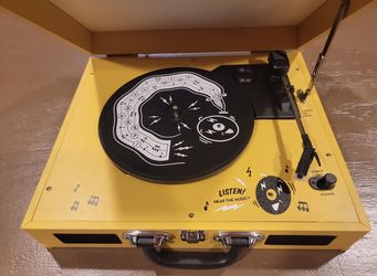 Jensen Third Man Records Jack White Portable Stereo Record Player Manny 3 Speeds JTA-410TMR