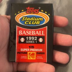 1992 Topps Stadium Club Baseball Cards 