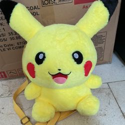 Pokemon Pikachu Plush Backpack 