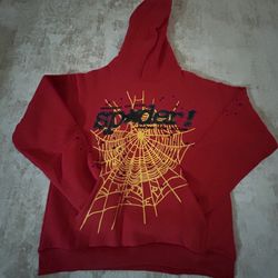 Sp5der P*NK V2 Hoodie Red