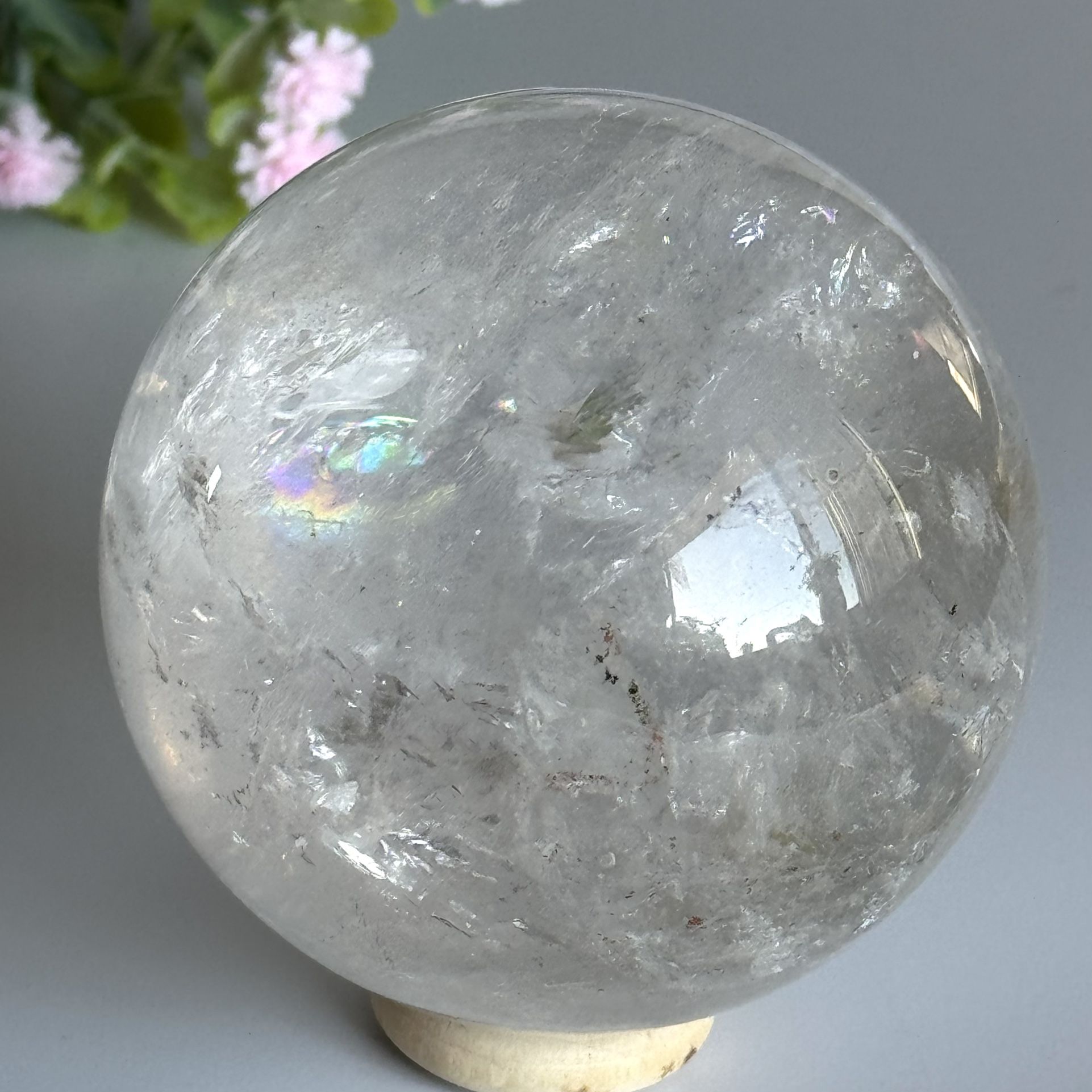 Clear Quartz Sphere π