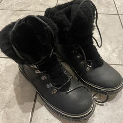 Pajar Canadian Leather Sheepskin Boots Size 8-8-1/2