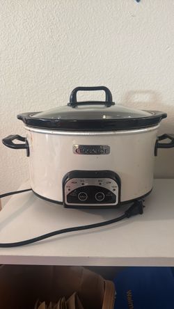 White Crock Pot