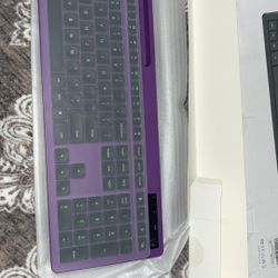 Purple Wireless Keyboard 
