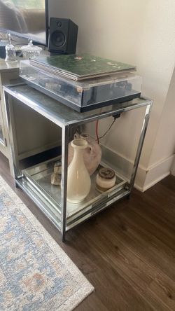 Glass end table