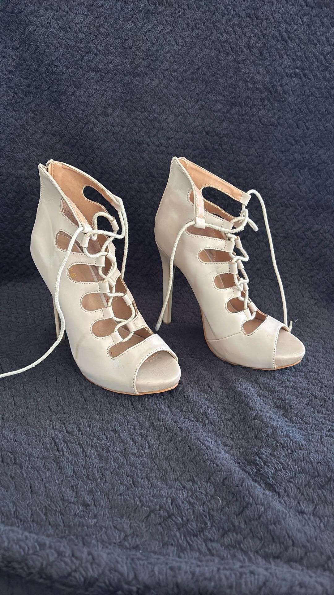 Beige High Heels