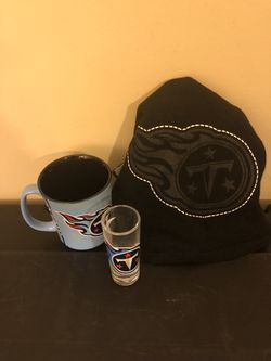 Tennessee Titans coffee mug shot glass beanie