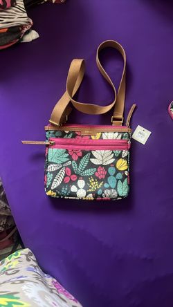 Fossil Multicolor Floral Crossbody Bag