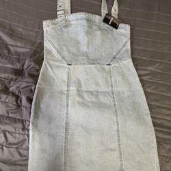 Overall Mini Dress 
