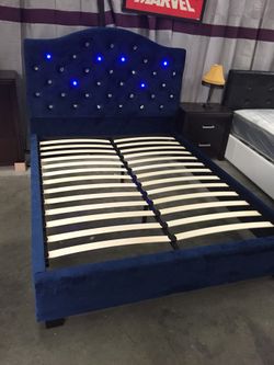 Queen bed frame $250