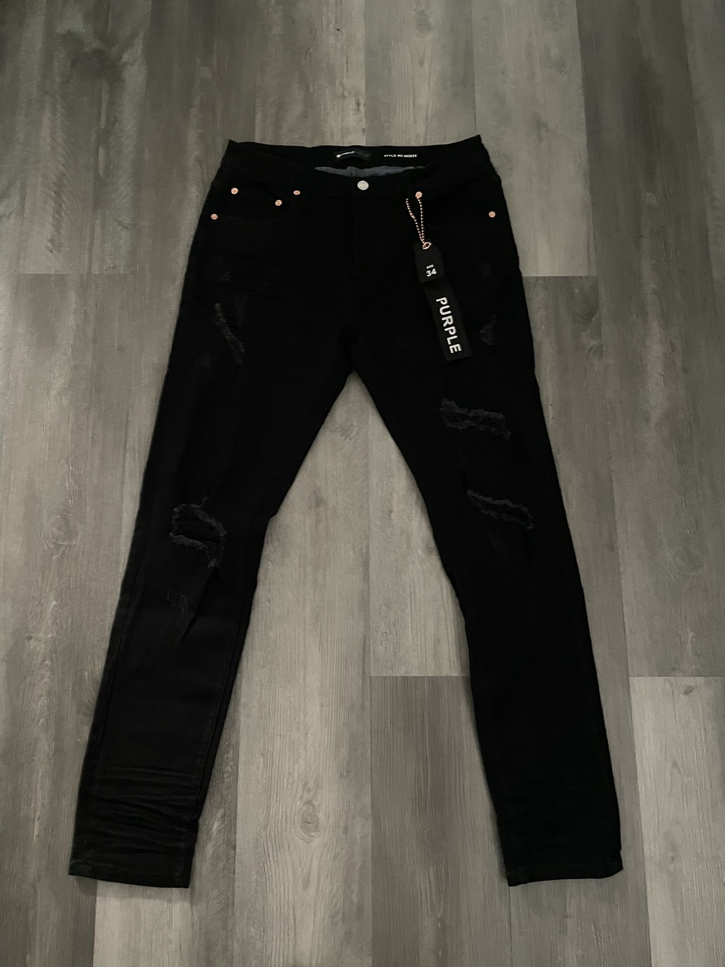 Black Purple Jeans 
